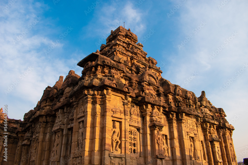 The Virupaksha temple at Pattadakal temple complex,Karnataka,India.