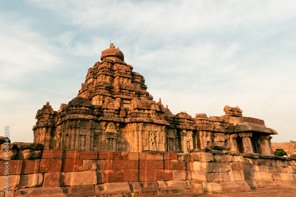 The Mallikarjuna temple at Pattadakal temple complex,Karnataka,India.