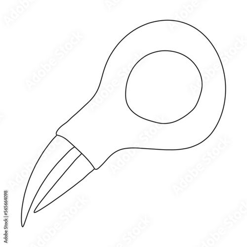 Plankton vector icon.Outline vector icon isolated on white background plankton.