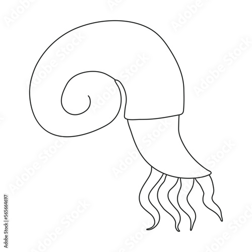 Plankton vector icon.Outline vector icon isolated on white background plankton.