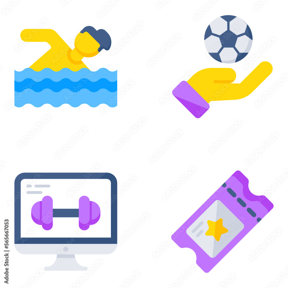 Pack of Game Accessories Flat Icons
Pack of Game Accessories Flat Icons