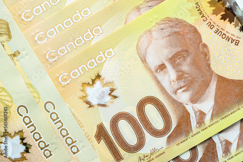 Canadian dollar bills, Canadian banknotes, currency of Canada