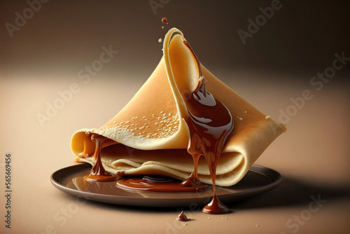 Crepes and La Chandeleur in France. Generative AI