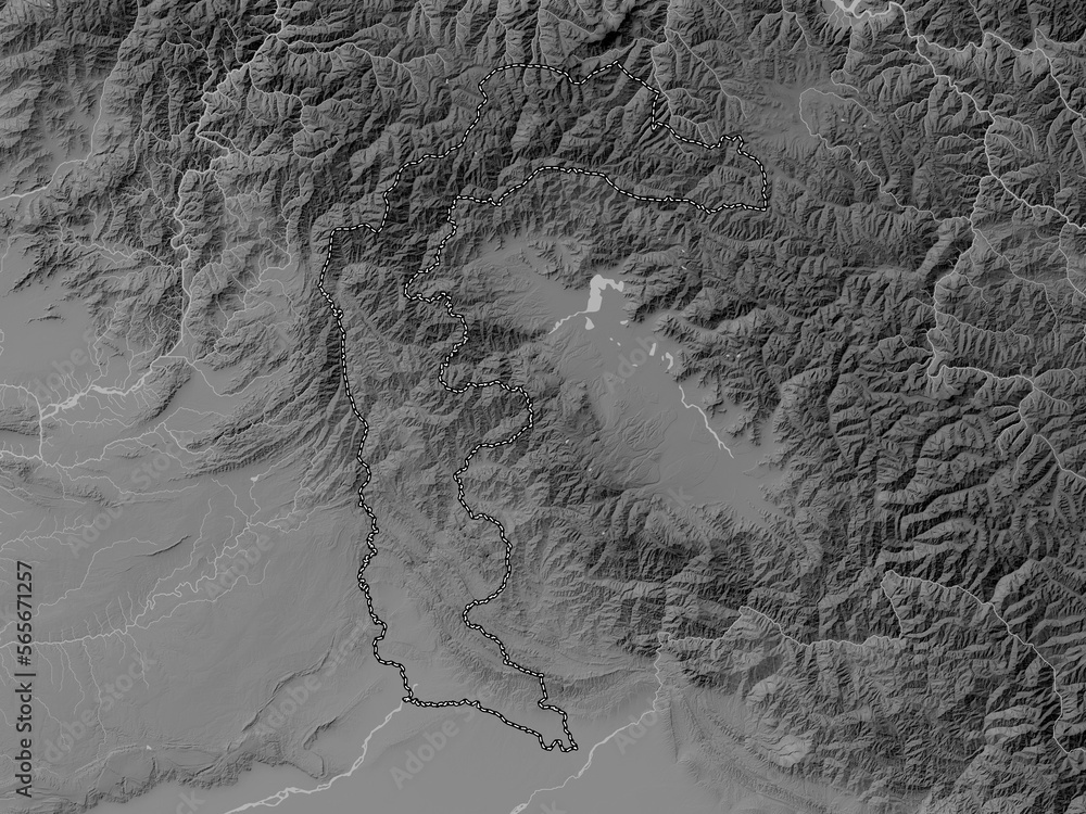 Azad Kashmir, Pakistan. Grayscale. No legend Azad Kashmir, Pakistan. Grayscale. No legend
