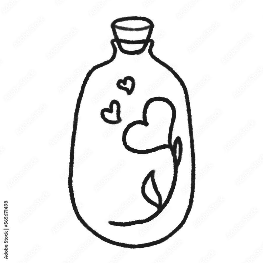 Heart Cute Doodle illustration Heart Cute Doodle illustration