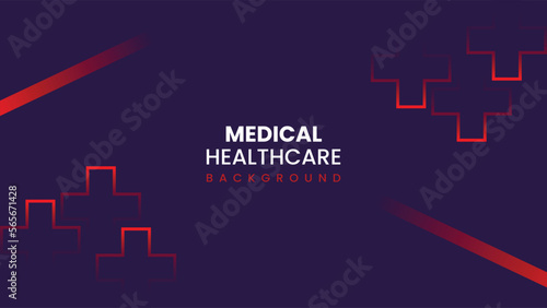 Medical and healthcare creative background with plus symbol vector illustration