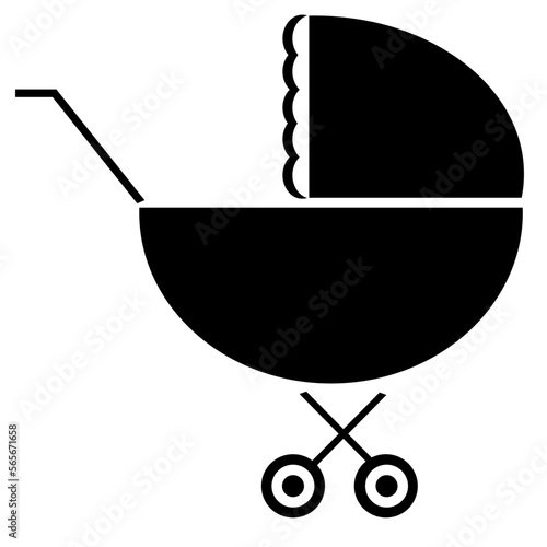 illustration of a baby carriage