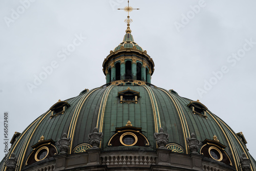 Canvas Print Picture of Marmor Kirken in Copenhagen, Denmark
