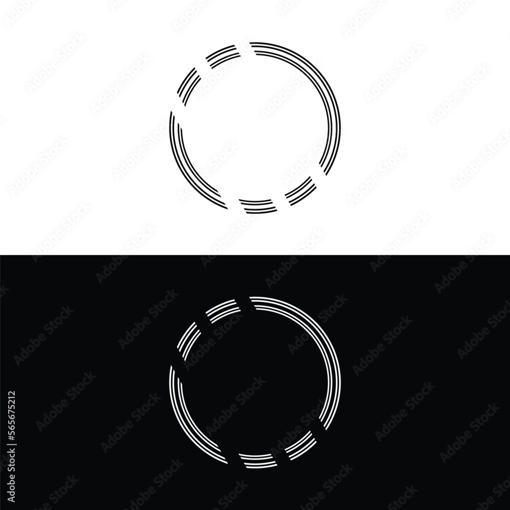 Circle vector logo template design . Circle icon . Circle silhouette Circle vector logo template design . Circle icon . Circle silhouette