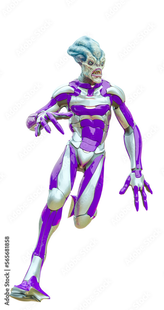 alien warrior running alien warrior running