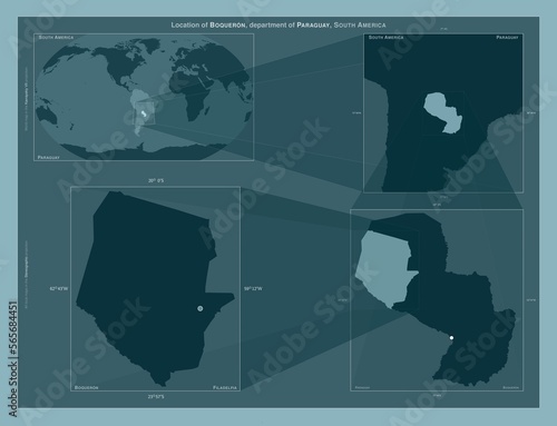 Boqueron, Paraguay. Described location diagram