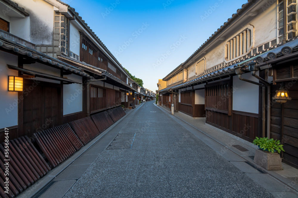 岡山県　倉敷　美観地区の町並み