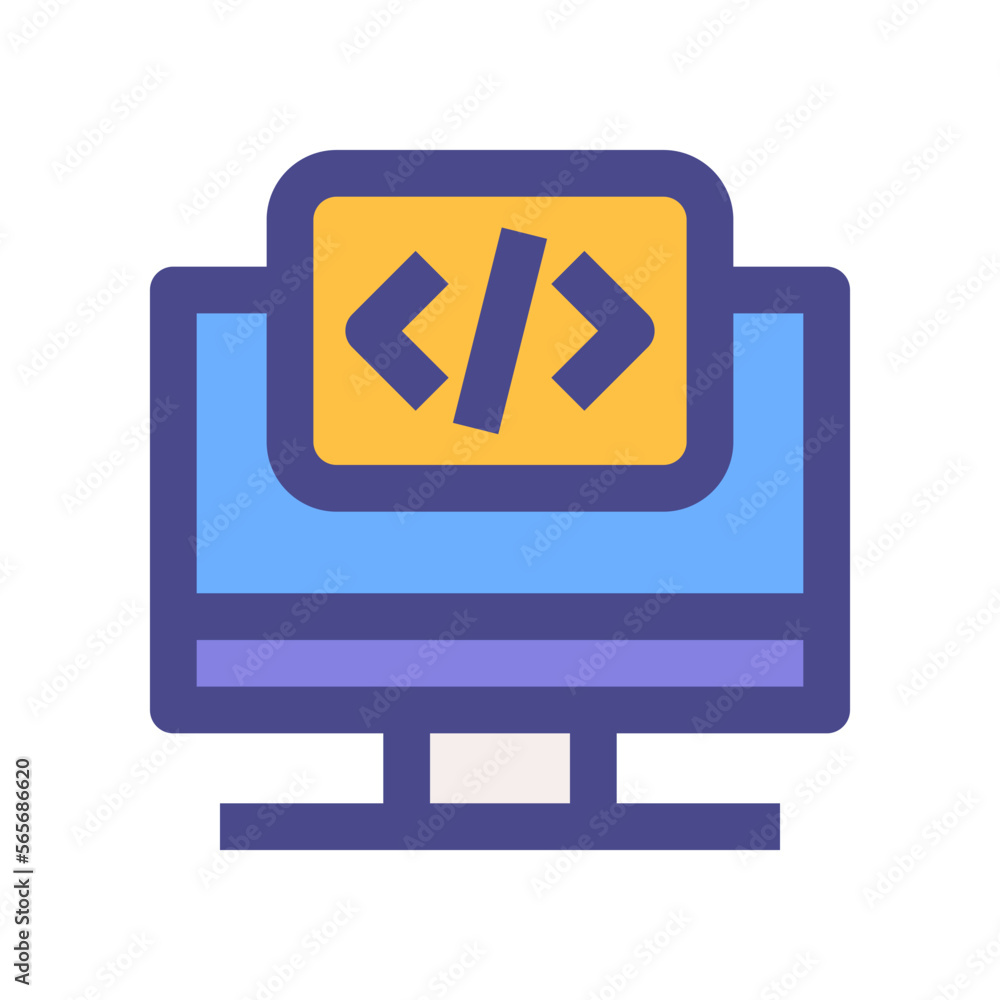 monitor icon for your website, mobile, presentation, and logo design. monitor icon for your website, mobile, presentation, and logo design.