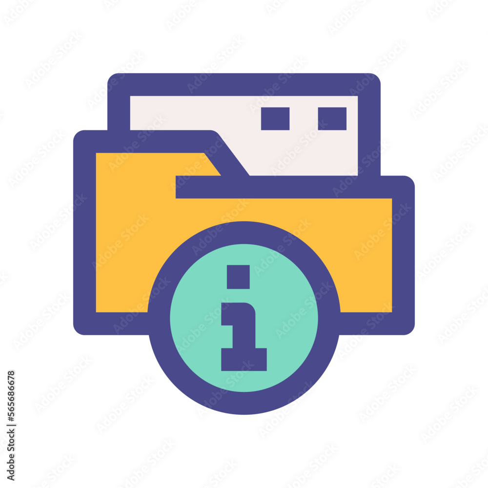folder info icon for your website, mobile, presentation, and logo design. folder info icon for your website, mobile, presentation, and logo design.
