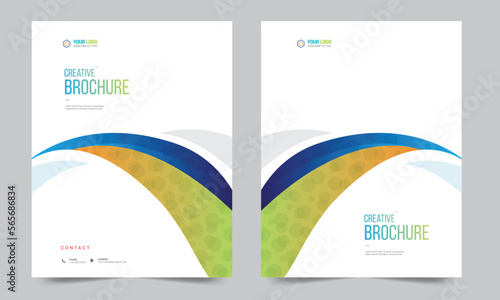 Cover design for annual report and business catalog, magazine, flyer or booklet. Brochure template layout. A4 cover vector EPS-10