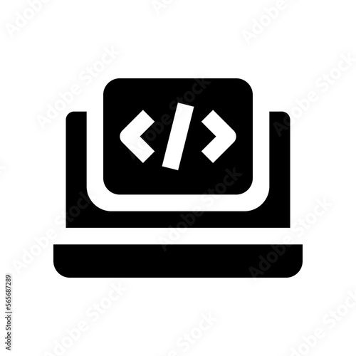 laptop icon for your website, mobile, presentation, and logo design.