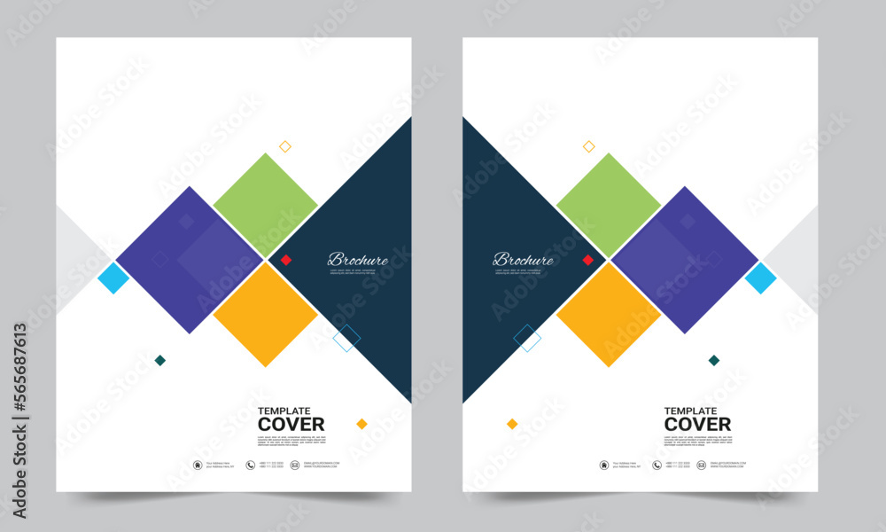 Vecteur Stock Cover design for annual report and business catalog, magazine, flyer or booklet