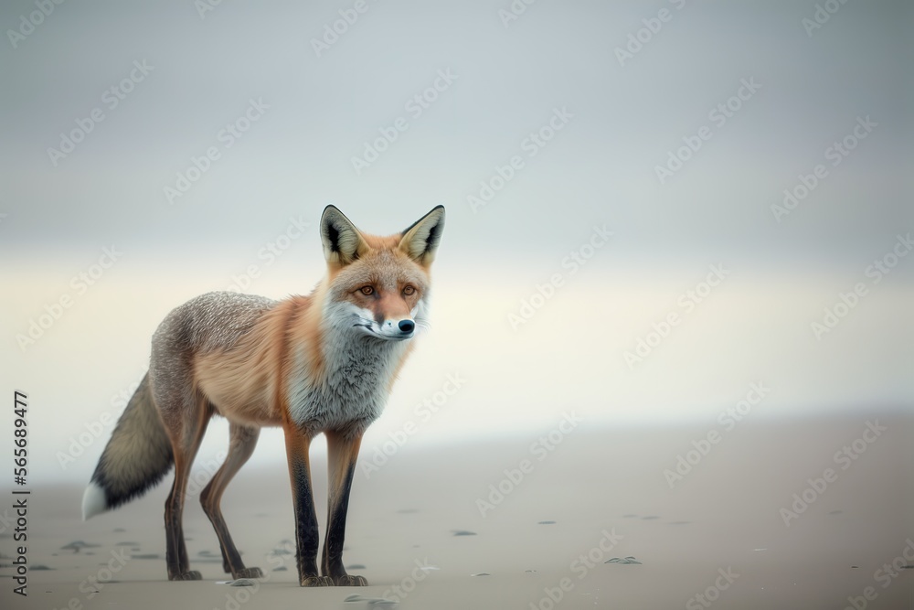 Fox Stock Photo, Wildlife Photography. Generative Ai Fox Stock Photo, Wildlife Photography. Generative Ai
