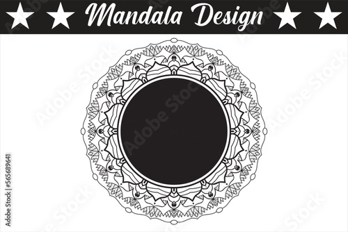 Mandala Coloring book Art Decorative ornament in ethnic oriental style
