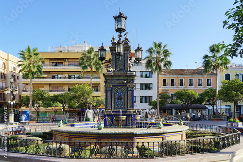 Fountain in the 'Plaza Alta' of Algeciras
Algeciras, Cadiz, Andalucia, Spain 10 01 2022