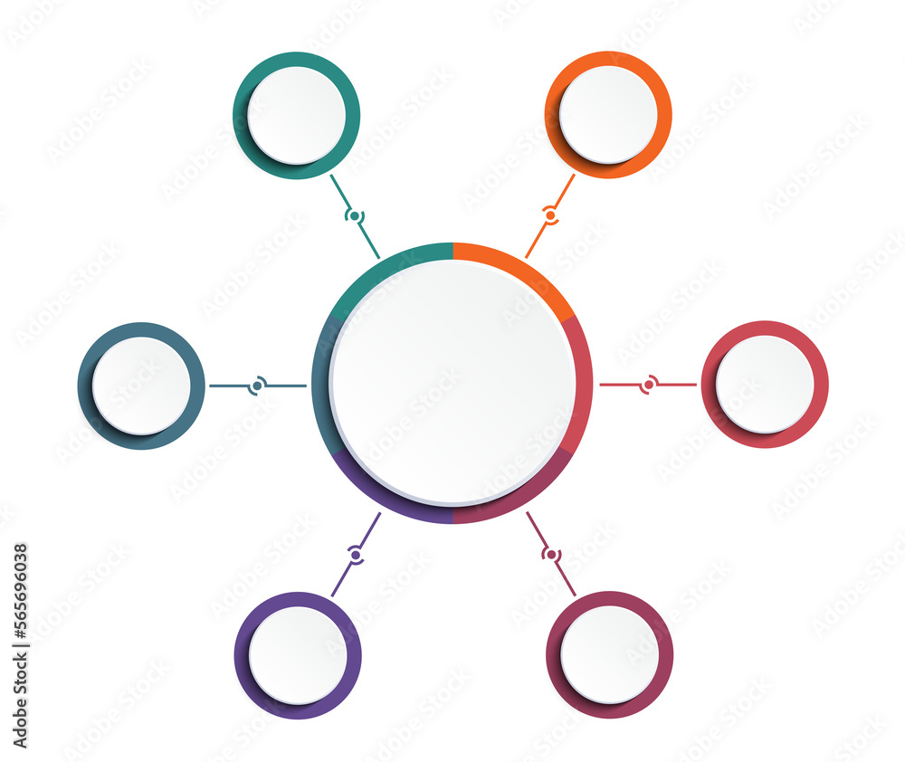 Template for Area chart, Elements For infographics 6 position Template for Area chart, Elements For infographics 6 position