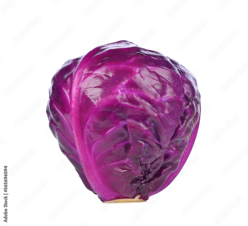 Red cabbage isolated on white background Red cabbage isolated on white background