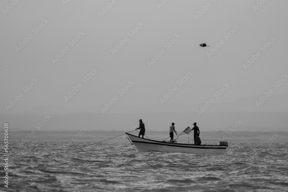Fototapeta premium fishing in the sea
