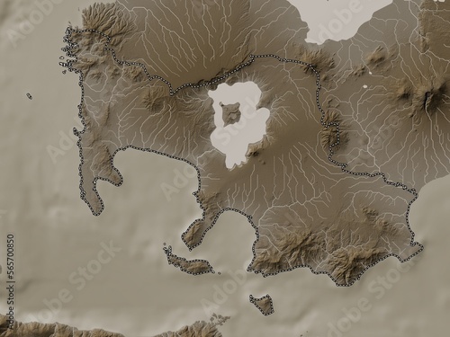 Batangas, Philippines. Sepia. No legend