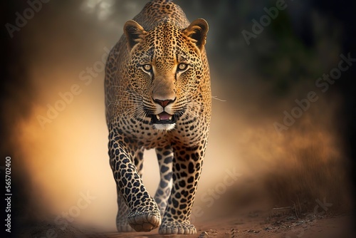 Leopard Stock Photo, Wildlife Photography, Generative Ai © Rarity Asset Club