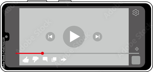 スマートフォンの動画画面