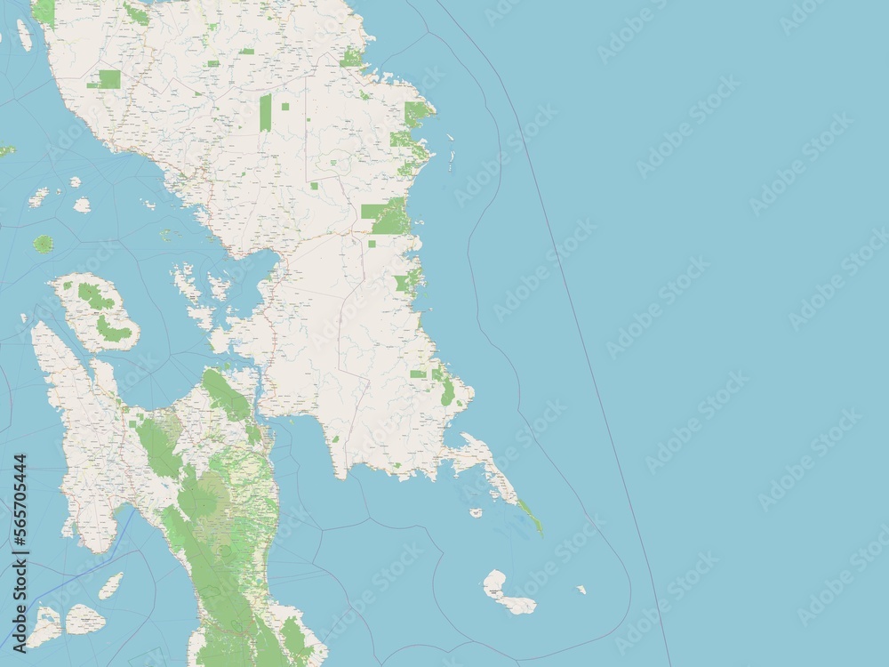 Eastern Samar, Philippines. OSM. No legend Eastern Samar, Philippines. OSM. No legend