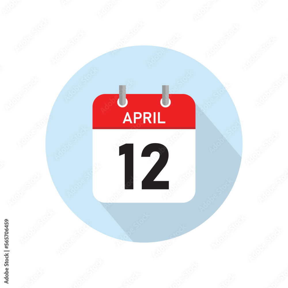 April 12 Concept Design. Vector Illustration. April 12 Concept Design. Vector Illustration.