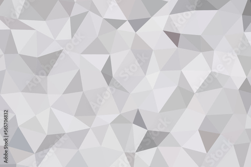Abstract low poly monochrome gray background. Geometric texture