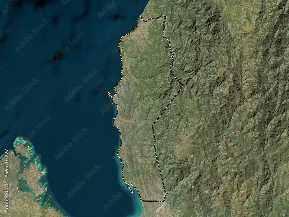 La Union, Philippines. Low-res satellite. No legend La Union, Philippines. Low-res satellite. No legend