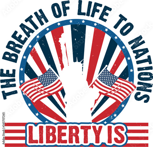 THE BREATH OF LIFE TO NATIONS LIBERTY IS _T-SHIRT