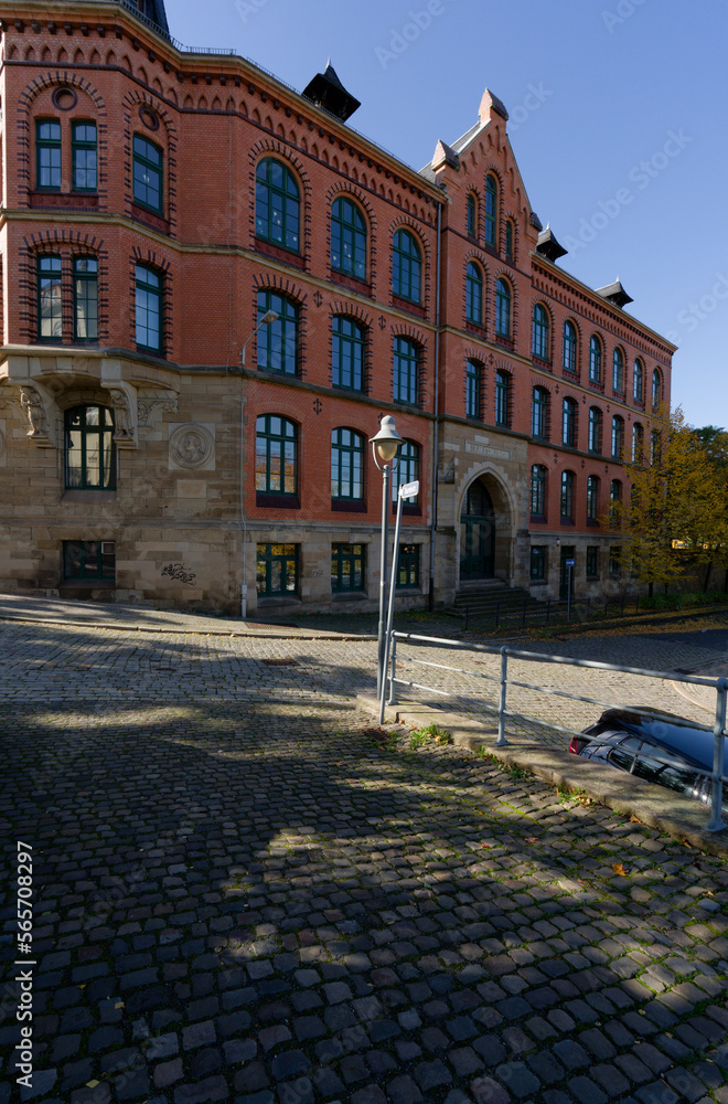 Fototapeta premium Die historische Altstadt von Zeitz, Burgenlandkreis, Sachsen-Anhalt, Deutschland