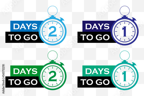 Countdown left days timer. Count time sale vector icon.
