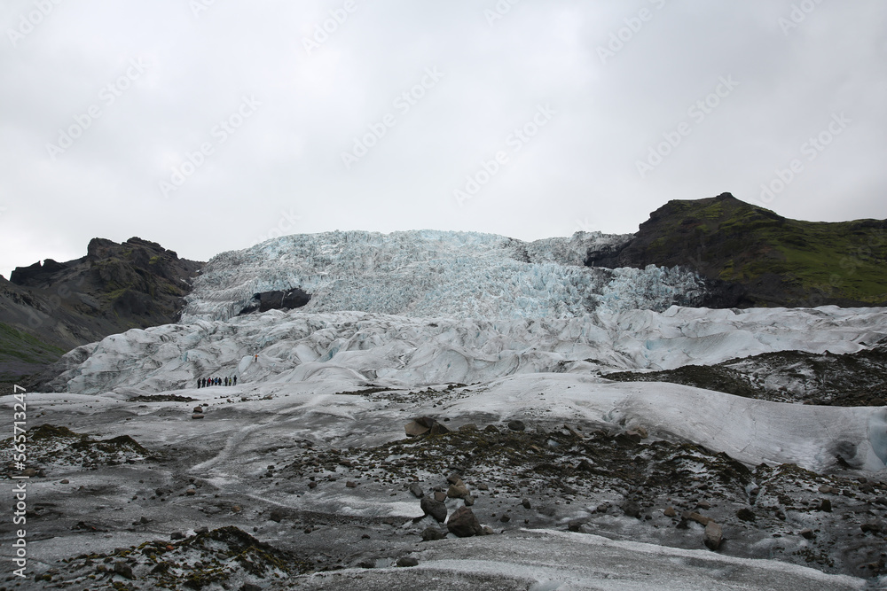 ice formations in iceland. glacier. 