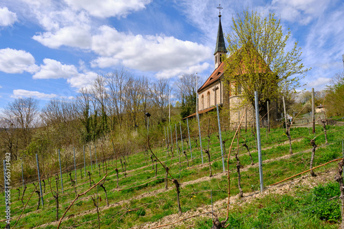 Maria-Schmerz-Kapelle  im Winzerort Randersacker am Main bei Würzburg, Landkreis Würzburg, Unterfanken, Bayern, Deutschland photo