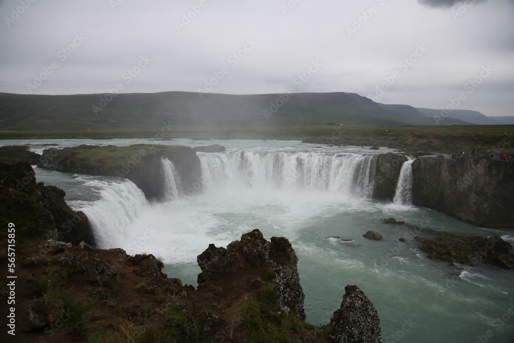 waterfall in iceland. Foss in iceland waterfall in iceland. Foss in iceland