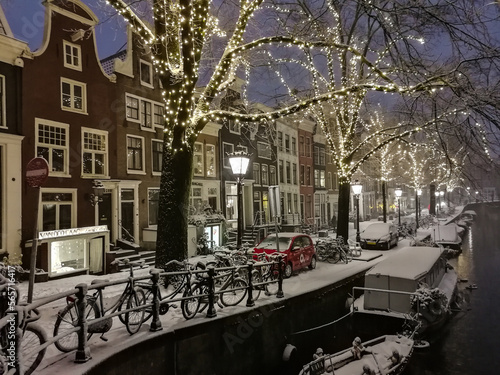 Photography snowy amsterdam