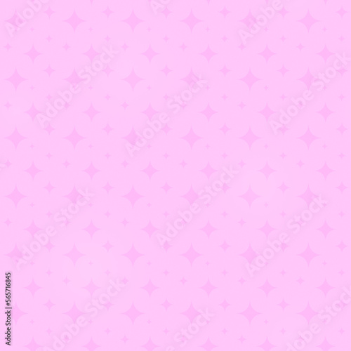 Seamless pattern of pink star shapes on light pink background. Abstract full frame graphic design of stars.