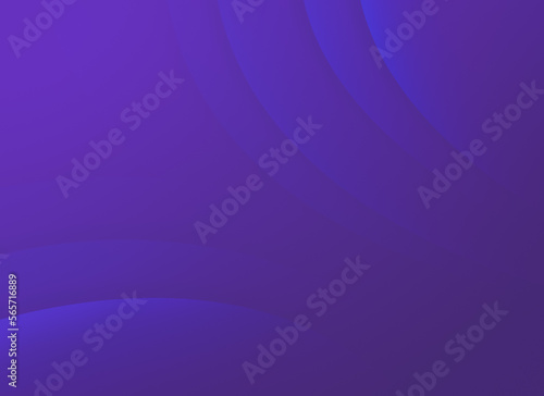 Abstract background of curved blue lines or layers on purple. High resolution full frame modern template with copy space.