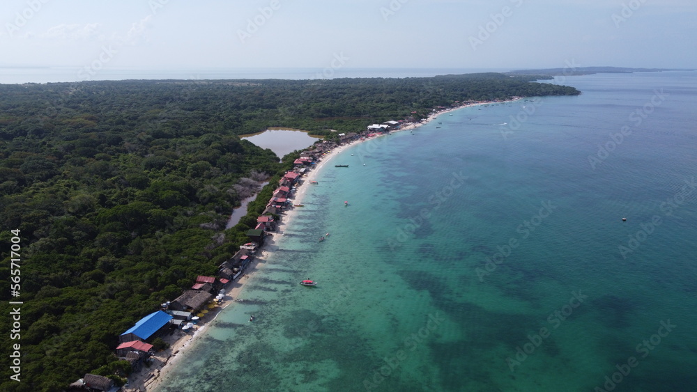 Obraz premium beautiful sea landscape from the air
