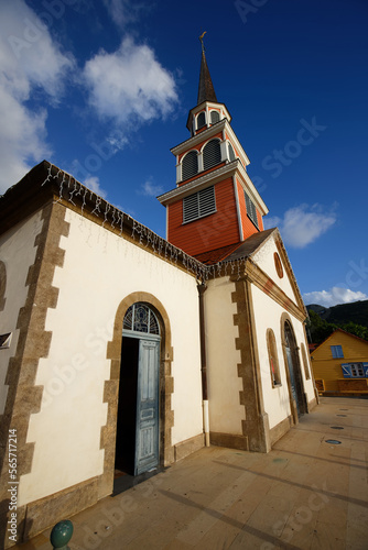 The Saint-Henri church of Anses-d'Arlet, near the beach, is known as one of the most beautiful sites of Martinique. photo