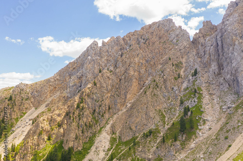 Drone photography of mountain peaks