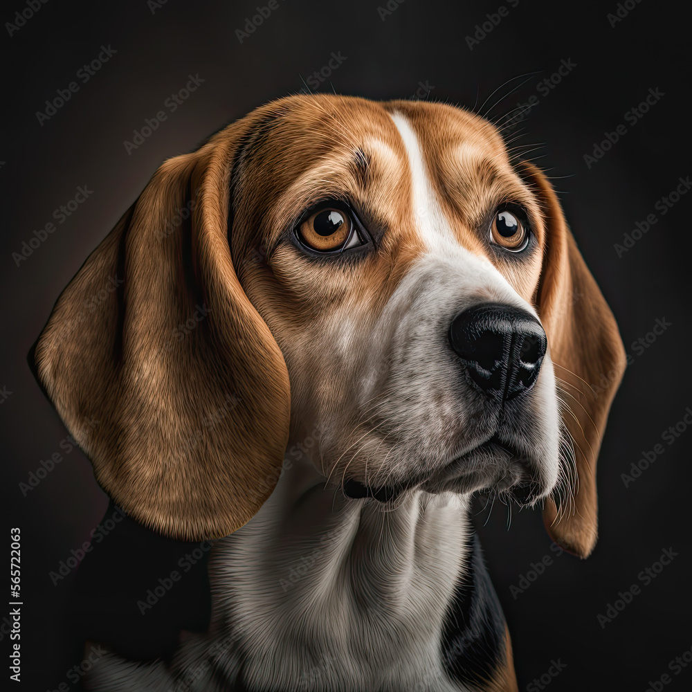 Beagle Dog Portrait