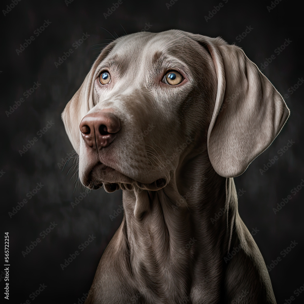 Weimaraner Dog Portrait