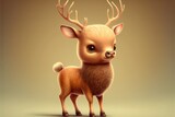 cute dear deer - generative ai
