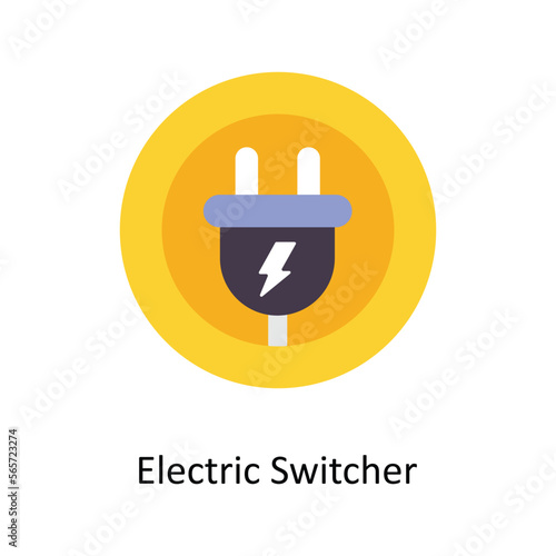 Electric Switcher vector Flat Icons. Simple stock illustration stock illustration